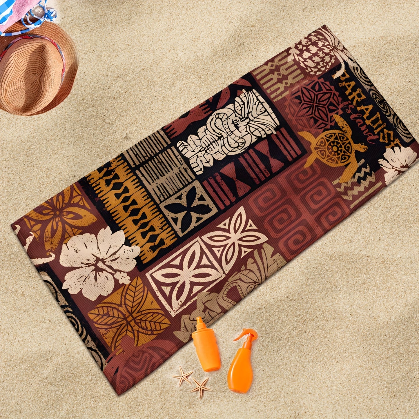 Tribal print on bath beach towel