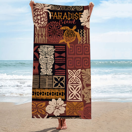 Tribal print on bath beach towel